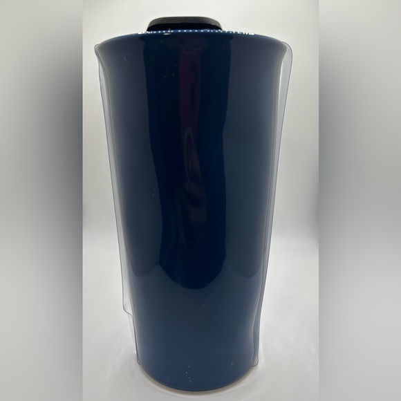 NWT Rae Dunn Red Wine & Blue Travel Mug - Picture 4 of 6